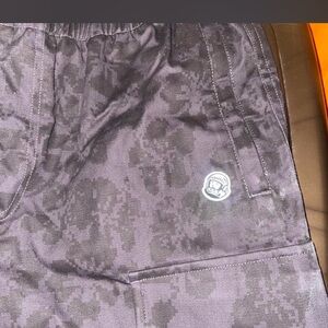 Billionaire Boys Club Black Camouflage cargo pants with Helmet Logo